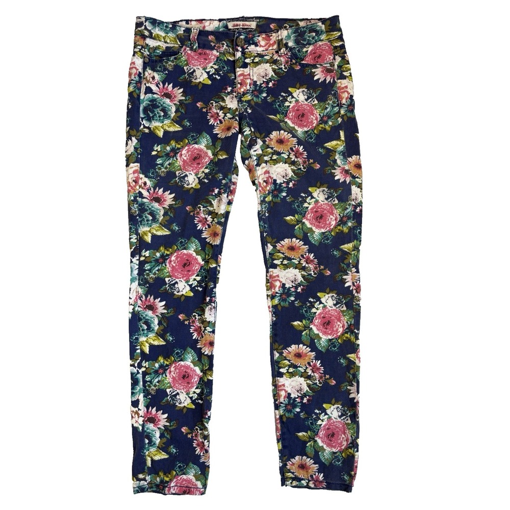 Hot Kiss Women's 13 Chunky Floral Skinny Lily Jeans BOHO Fairy Cottagecore